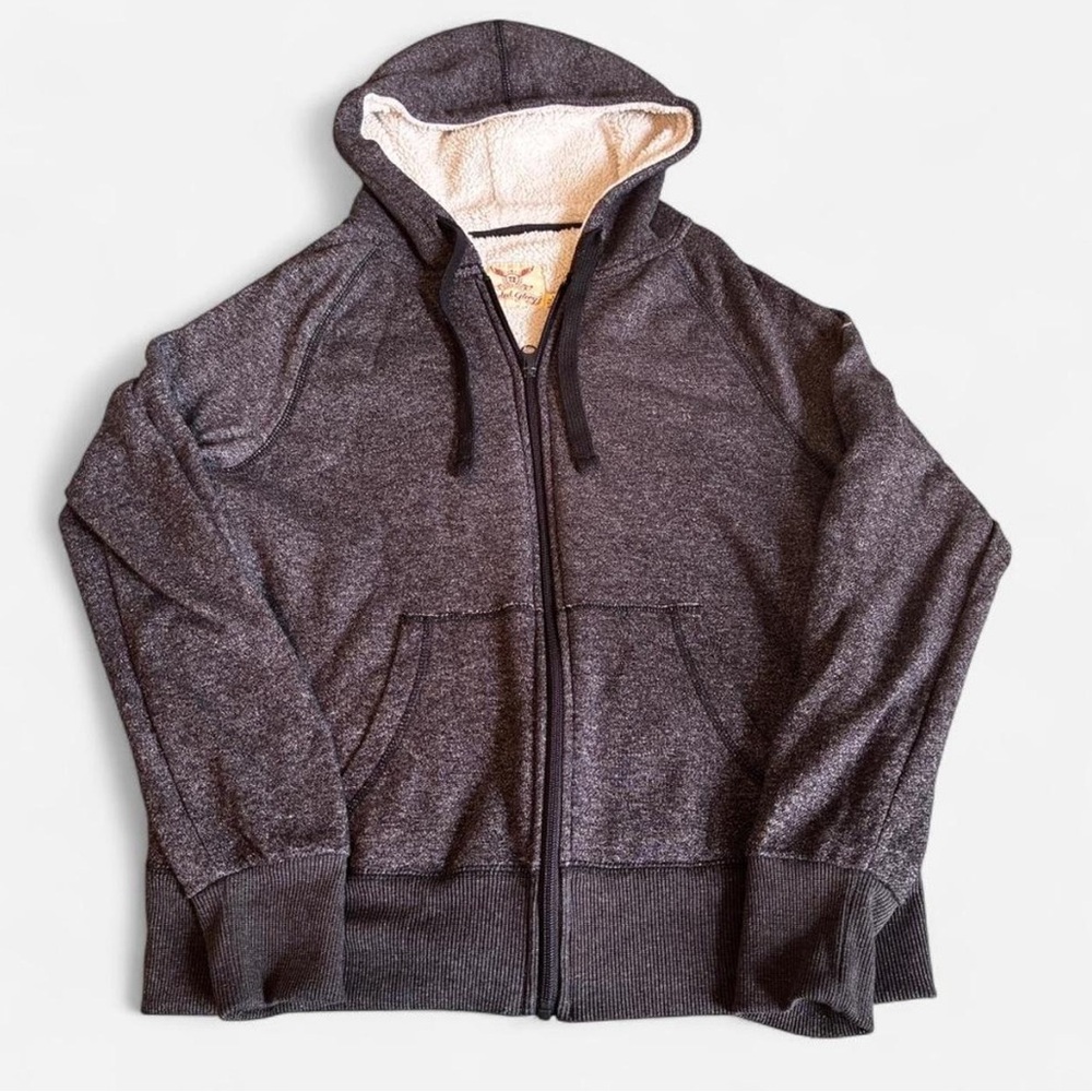 Faded Glory Women’s Charcoal Zip-Up Sweater